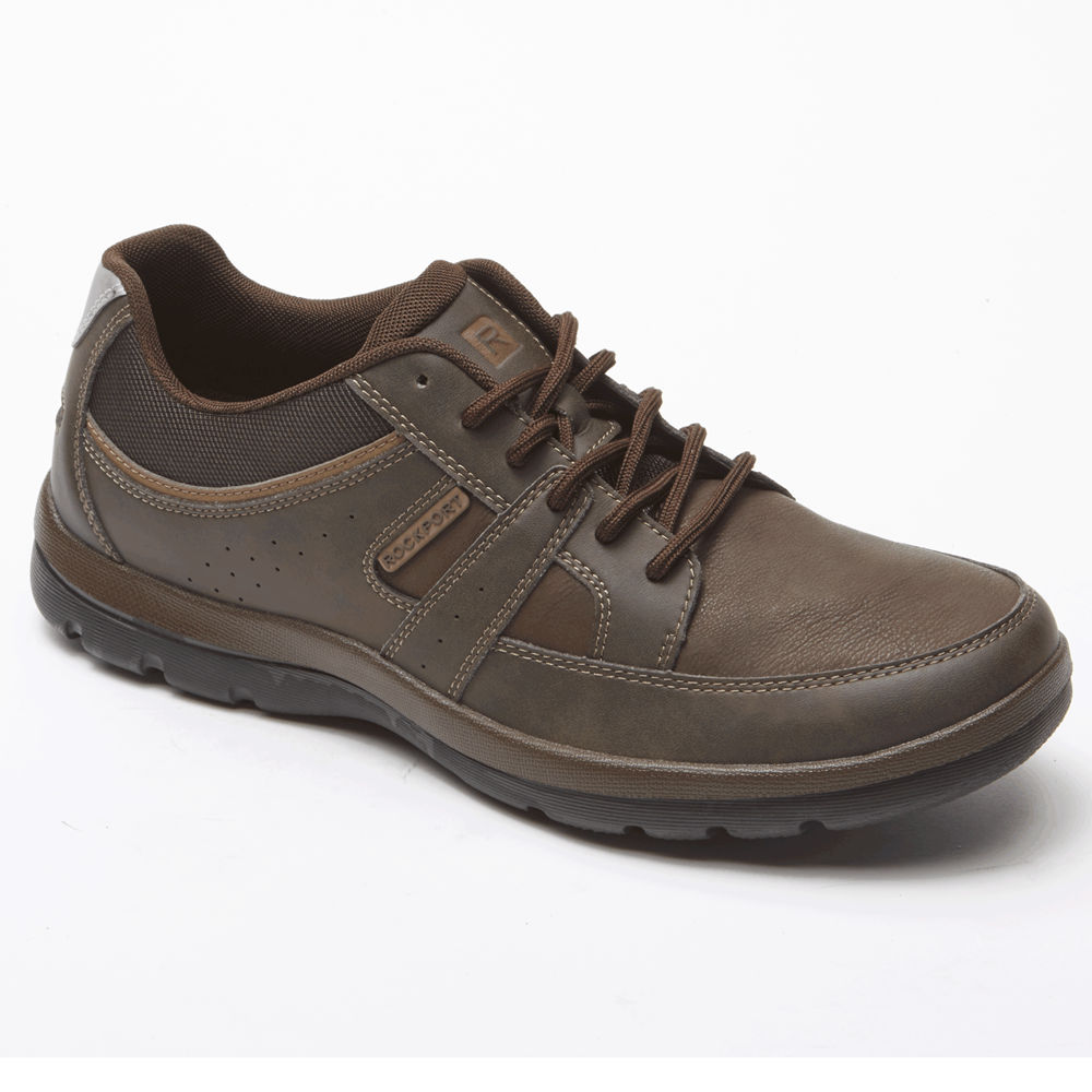 Zapatillas Rockport Hombre Mexico - Get Your Kicks Blucher Marrom - KGDPI7183